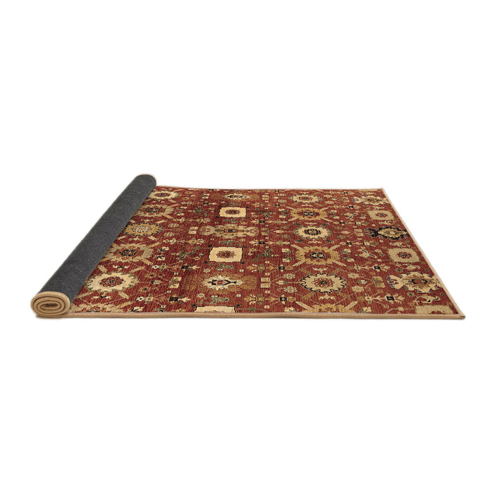 Sideview of Oriental Brown Industrial Rug, urb807brn