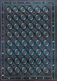 Oriental Light Blue Industrial Rug, urb808lblu