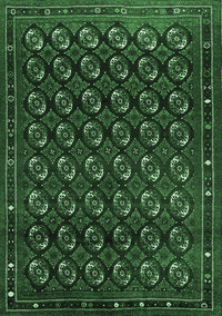 Oriental Emerald Green Industrial Rug, urb808emgrn