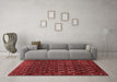 Industrial Red Washable Rugs