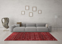 Machine Washable Oriental Red Industrial Rug, wshurb808red