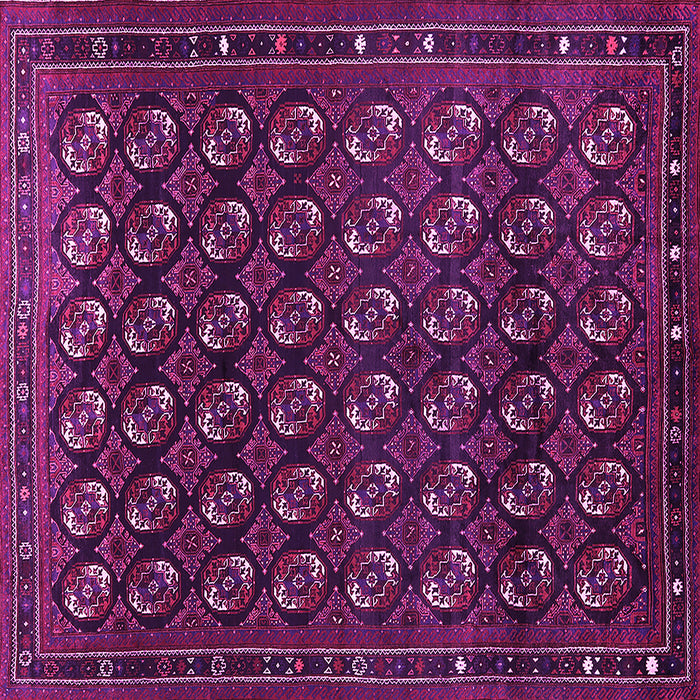 Square Machine Washable Oriental Pink Industrial Rug, wshurb808pnk