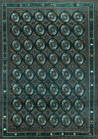 Oriental Turquoise Industrial Rug, urb808turq