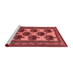 Industrial Red Washable Rugs