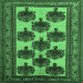 Square Oriental Emerald Green Industrial Rug, urb809emgrn