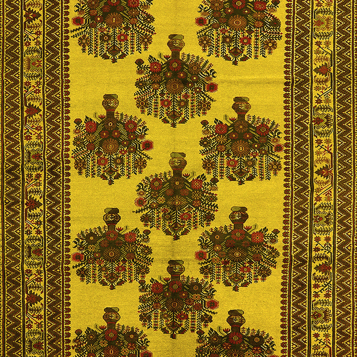 Oriental Yellow Industrial Rug, urb809yw