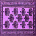 Square Oriental Purple Industrial Rug, urb809pur