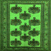 Square Oriental Green Industrial Rug, urb809grn