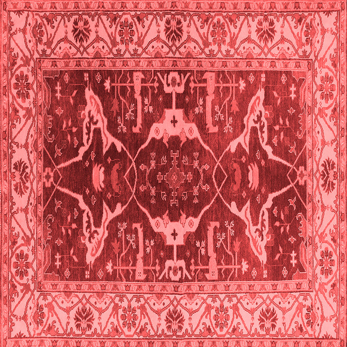 Machine Washable Oriental Red Traditional Rug, wshurb810red