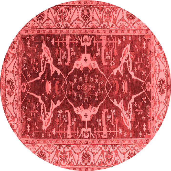 Machine Washable Oriental Red Traditional Rug, wshurb810red