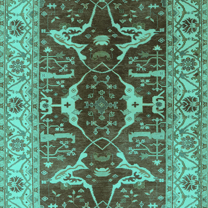 Oriental Turquoise Traditional Rug, urb810turq