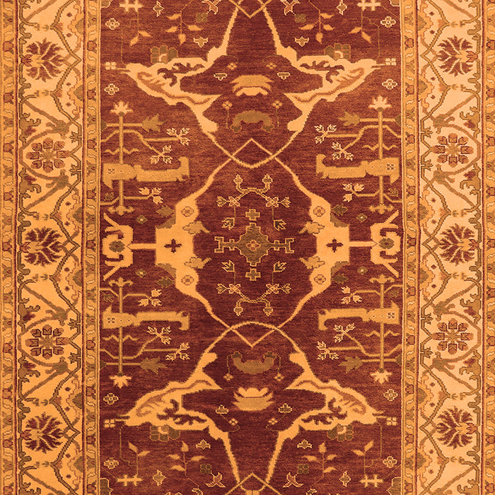 Oriental Orange Traditional Rug, urb810org