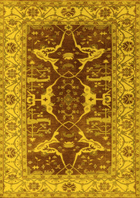 Oriental Yellow Traditional Rug, urb810yw