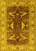 Oriental Yellow Traditional Rug, urb810yw