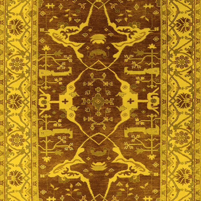 Oriental Yellow Traditional Rug, urb810yw