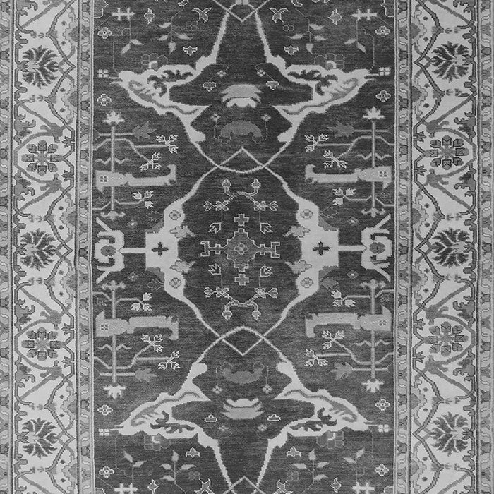 Machine Washable Oriental Gray Traditional Rug, wshurb810gry