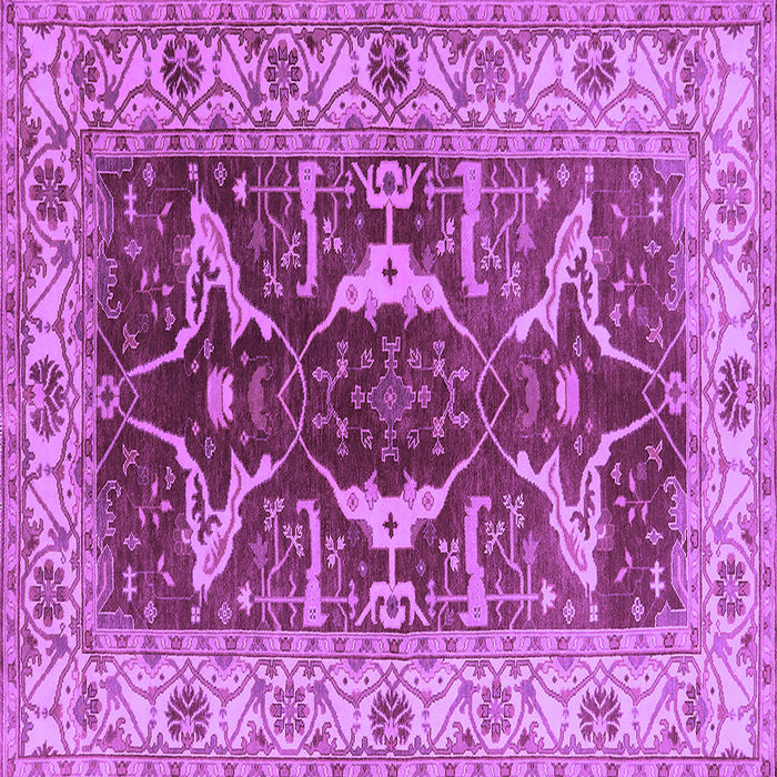 Square Oriental Purple Traditional Rug, urb810pur
