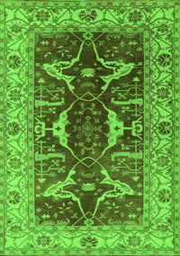 Oriental Green Traditional Rug, urb810grn