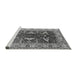 Sideview of Machine Washable Oriental Gray Traditional Rug, wshurb810gry