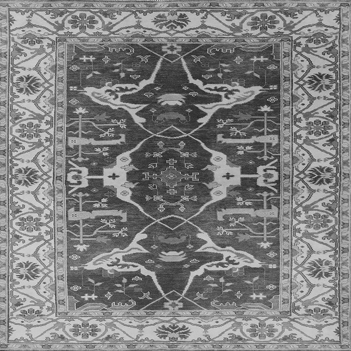 Square Oriental Gray Traditional Rug, urb810gry