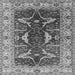 Square Oriental Gray Traditional Rug, urb810gry