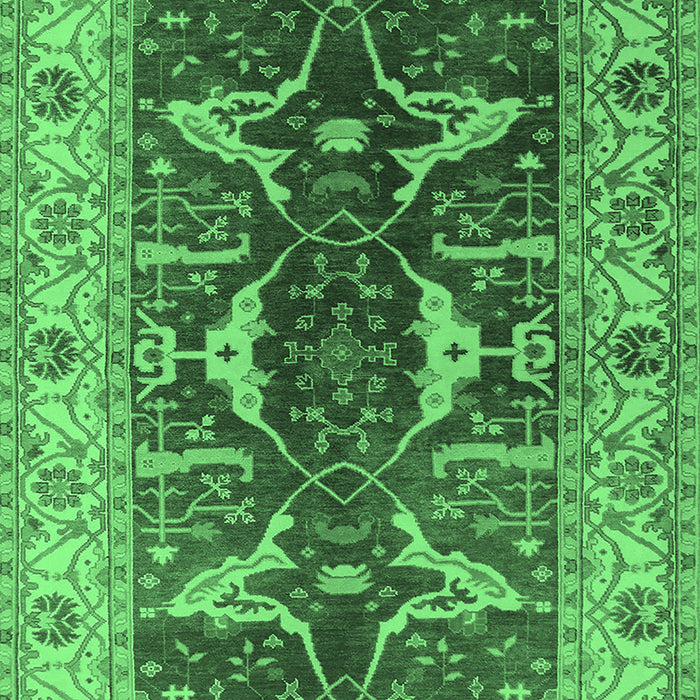 Oriental Emerald Green Traditional Rug, urb810emgrn