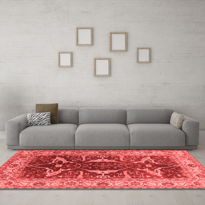 Traditional Red Washable Rugs