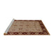Sideview of Machine Washable Industrial Modern Light Copper Gold Rug, wshurb811