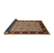 Sideview of Mid-Century Modern Light Copper Gold Oriental Rug, urb811