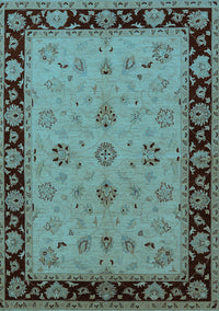 Oriental Light Blue Traditional Rug, urb811lblu