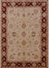 Mid-Century Modern Light Copper Gold Oriental Rug, urb811