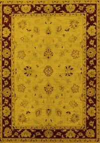 Oriental Yellow Traditional Rug, urb811yw