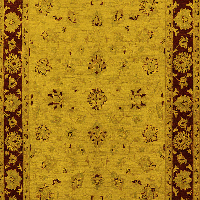 Oriental Yellow Traditional Rug, urb811yw