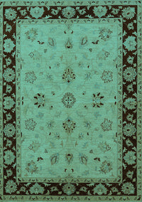 Oriental Turquoise Traditional Rug, urb811turq