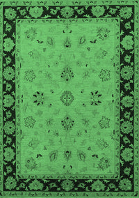 Oriental Emerald Green Traditional Rug, urb811emgrn