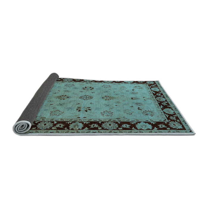 Sideview of Oriental Light Blue Traditional Rug, urb811lblu