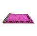 Sideview of Oriental Pink Traditional Rug, urb811pnk