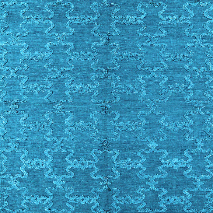 Square Oriental Light Blue Industrial Rug, urb812lblu