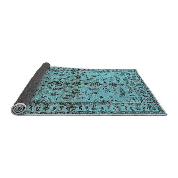 Sideview of Oriental Light Blue Traditional Rug, urb813lblu