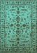 Oriental Turquoise Traditional Rug, urb813turq