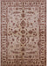 Machine Washable Industrial Modern Dark Salmon Pink Rug, wshurb813