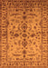 Machine Washable Oriental Orange Traditional Area Rugs, wshurb813org