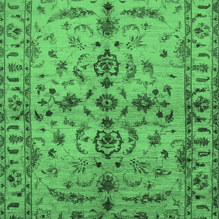 Oriental Emerald Green Traditional Rug, urb813emgrn