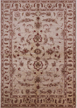 Mid-Century Modern Dark Salmon Pink Oriental Rug, urb813