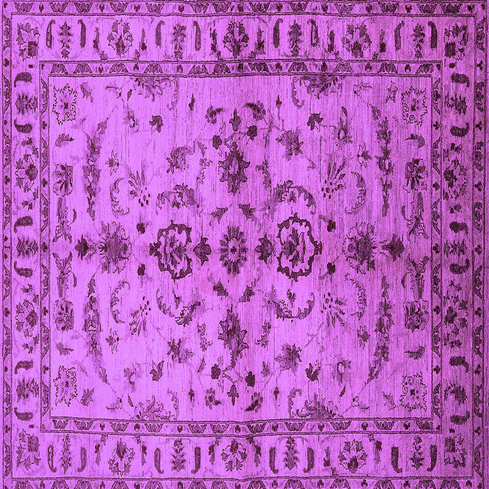 Square Oriental Purple Traditional Rug, urb813pur