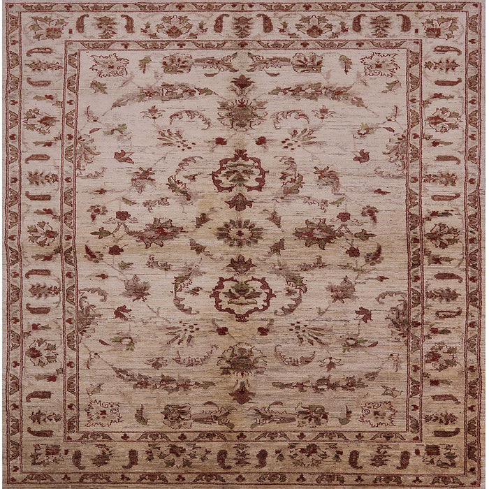 Square Machine Washable Industrial Modern Dark Salmon Pink Rug, wshurb813