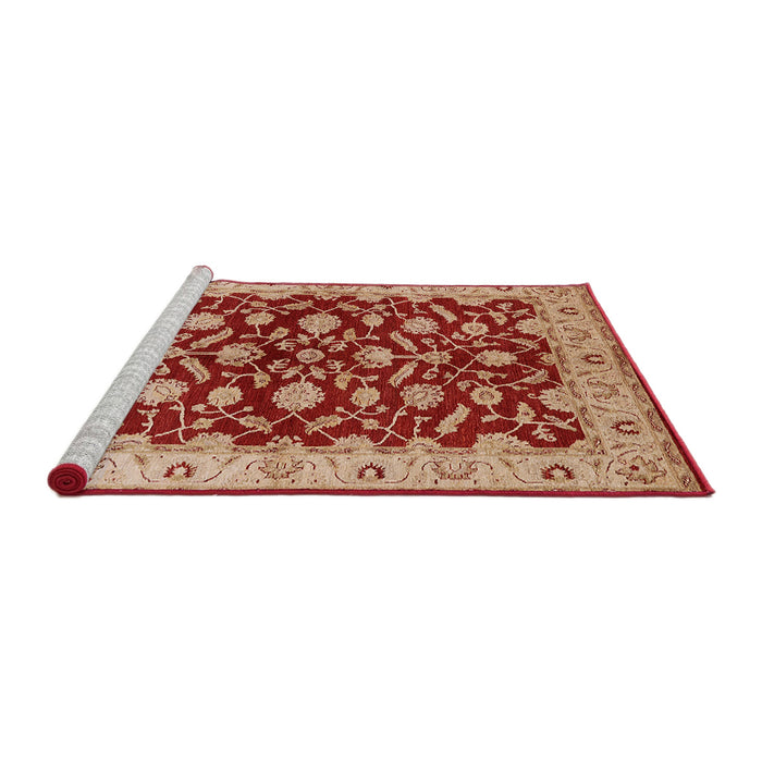 Sideview of Machine Washable Industrial Modern Sandy Brown Rug, wshurb814