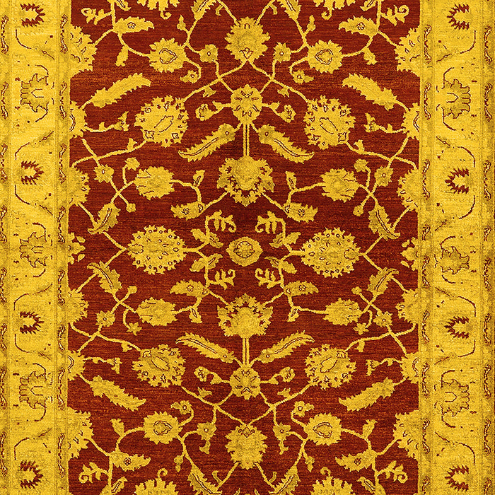 Oriental Yellow Traditional Rug, urb814yw
