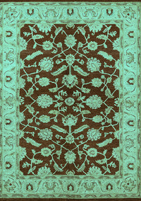 Oriental Turquoise Traditional Rug, urb814turq