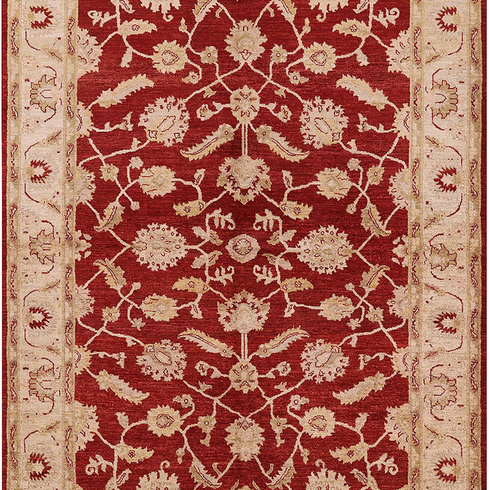 Mid-Century Modern Sandy Brown Oriental Rug, urb814